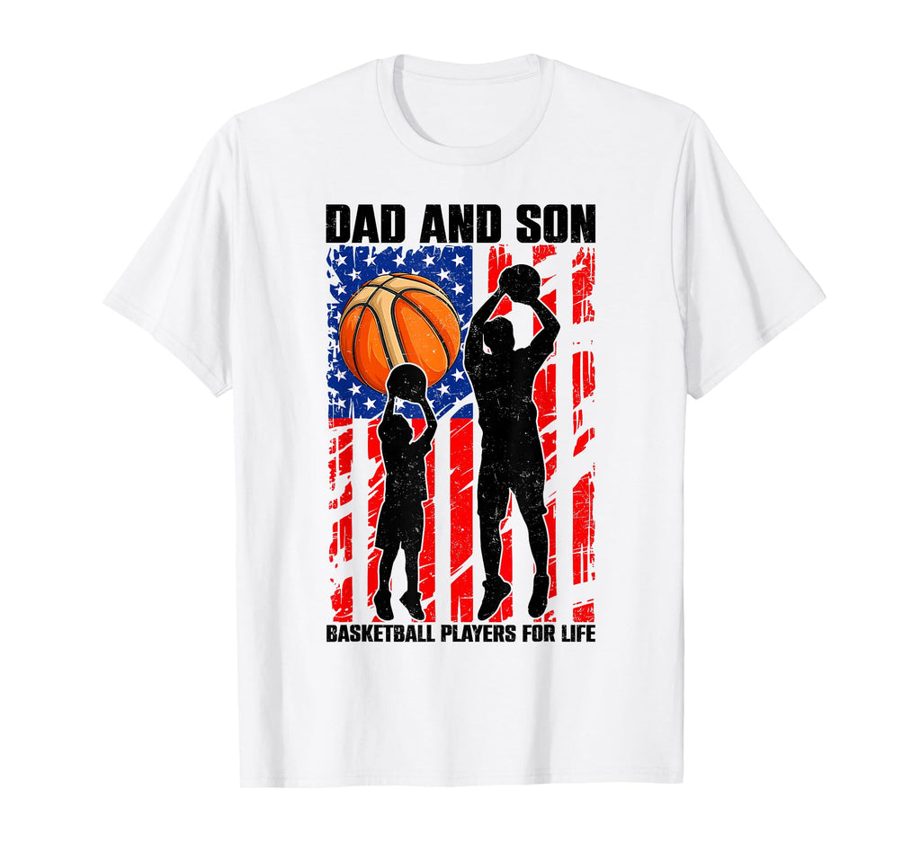 Dad Son Basketball Players Life Fathers T-Shirt - Trendy Graphic Men Women - T-Shirt, Sweatshirt, Hoodie