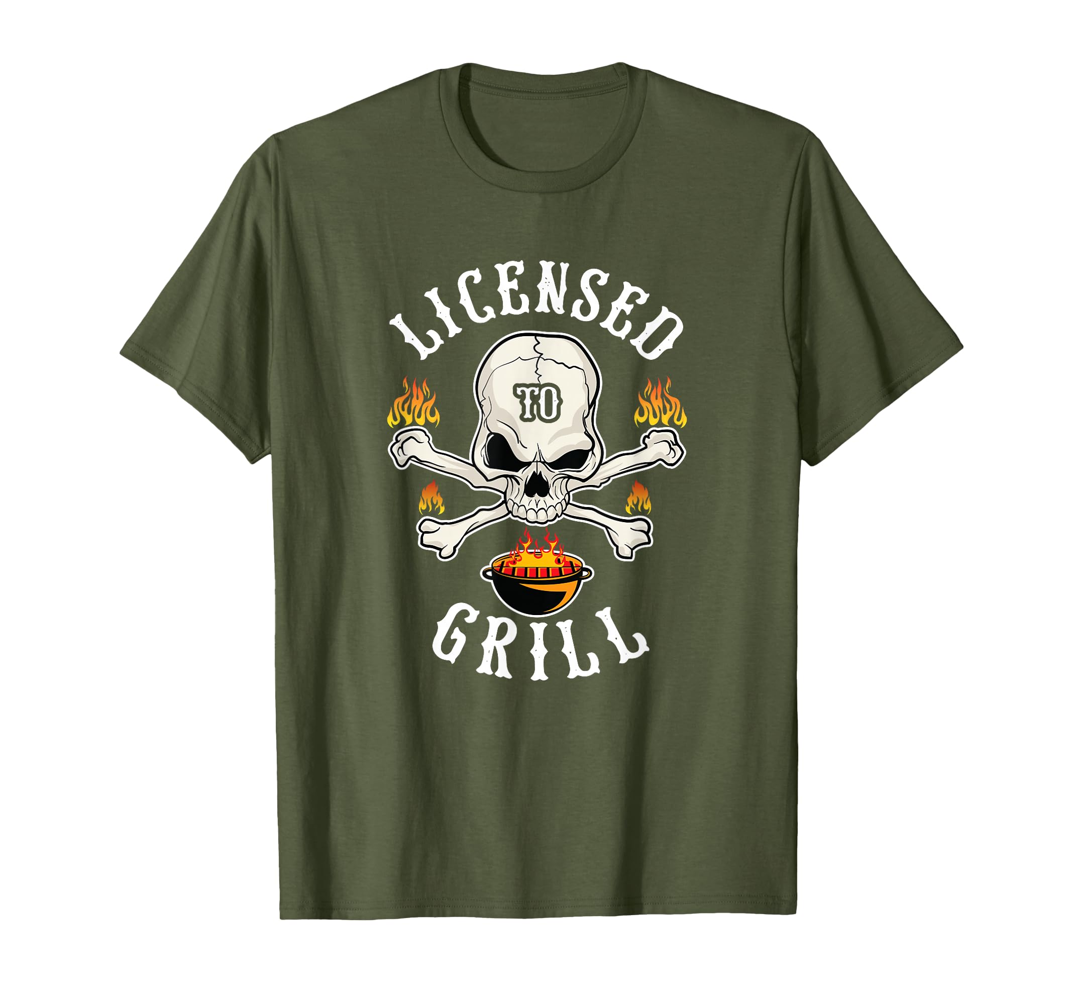 Licensed To Grill Bbq Gift Fathers Day T-Shirt - Streetwear Style Unisex - T-Shirt, Sweatshirt, Hoodie