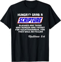Hungry Grab A Scripture Funny Christian Matthew 5:6 - Adult & Kids T-Shirts, Sweatshirts & Hoodies apparel design preview 1