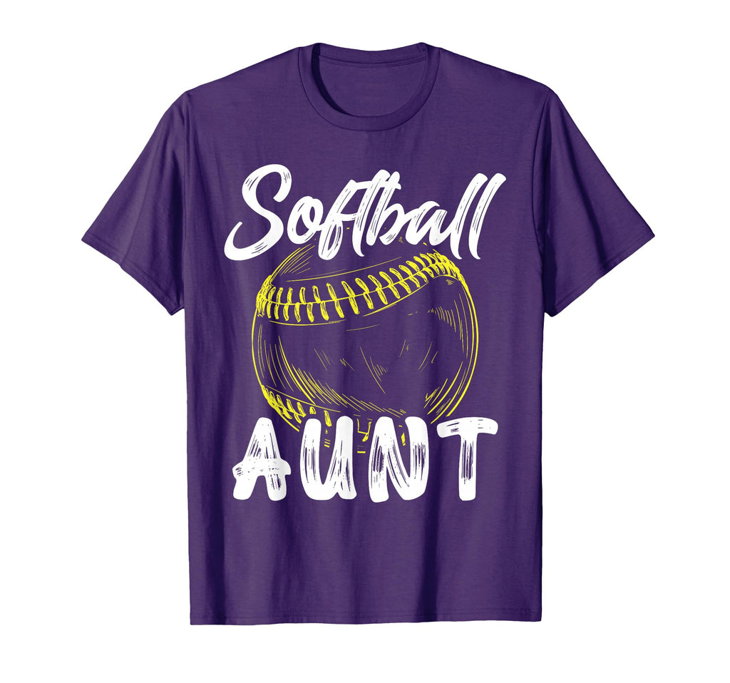 Softball Aunt Family Matching T-Shirt - Streetwear Style for Adults - T-Shirt, Sweatshirt, Hoodie