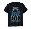 Fathers Day Dad Level Unlocked Gamer Dad T-Shirt - Graphic Print Men Women - T-Shirt, Sweatshirt, Hoodie