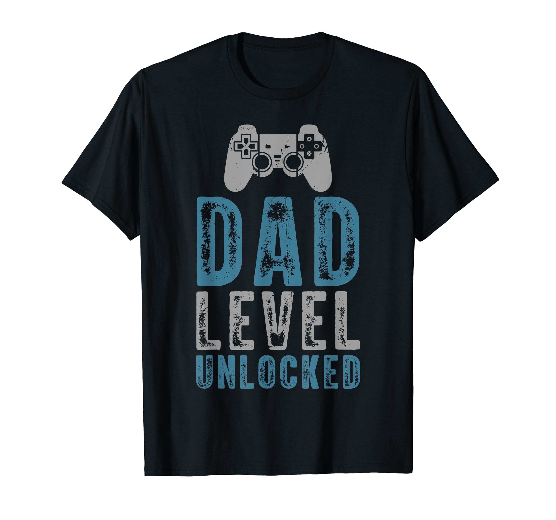 Fathers Day Dad Level Unlocked Gamer Dad T-Shirt - Graphic Print Men Women - T-Shirt, Sweatshirt, Hoodie