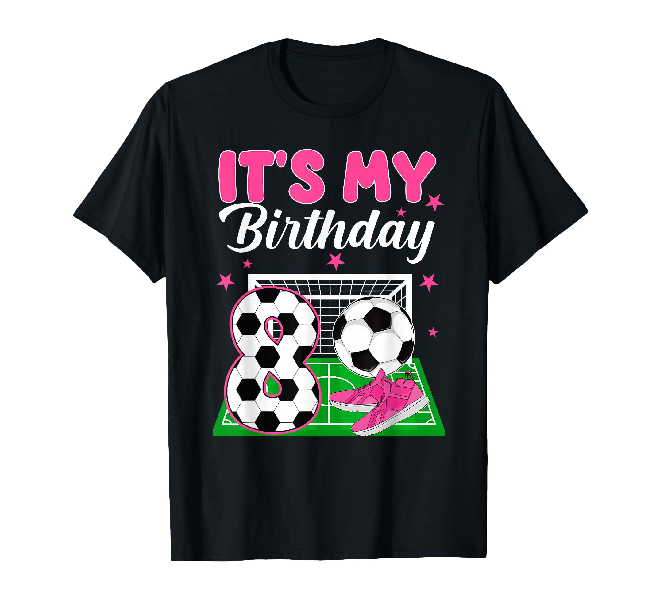 Its My 8Th Soccer Birthday Soccer Party 8 T-Shirt - Unique Graphic Unisex - T-Shirt, Sweatshirt, Hoodie
