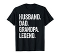 Husband Dad Grandpa Legend Distressed T-Shirt - Fun Novelty Design Unisex - T-Shirt, Sweatshirt, Hoodie