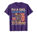 Dad Grandpa And Veteran Granddad Papa T-Shirt - Graphic Print for Adults - T-Shirt, Sweatshirt, Hoodie