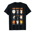 God Says Im Christian Funny Cats T-Shirt - Custom Art Print Men Women - T-Shirt, Sweatshirt, Hoodie