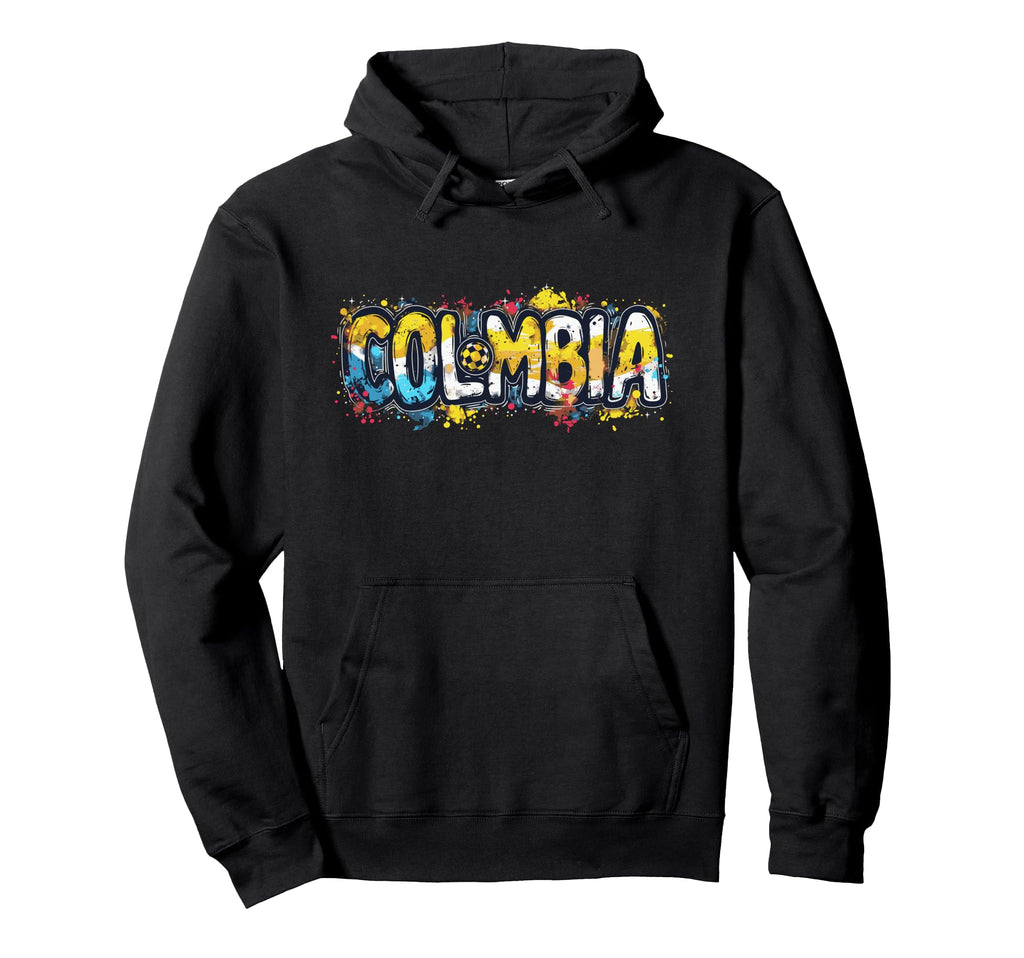 Colombia Soccer Word Art Colombian Hoodie - Trendy Graphic for Adults - T-Shirt, Sweatshirt, Hoodie