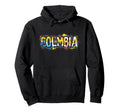 Colombia Soccer Word Art Colombian Hoodie - Trendy Graphic for Adults - T-Shirt, Sweatshirt, Hoodie