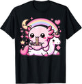 Anime Kawaii Axolotl Eating Ramen Noodles Kids Teen - Adult & Kids T-Shirts, Sweatshirts & Hoodies apparel design preview 1