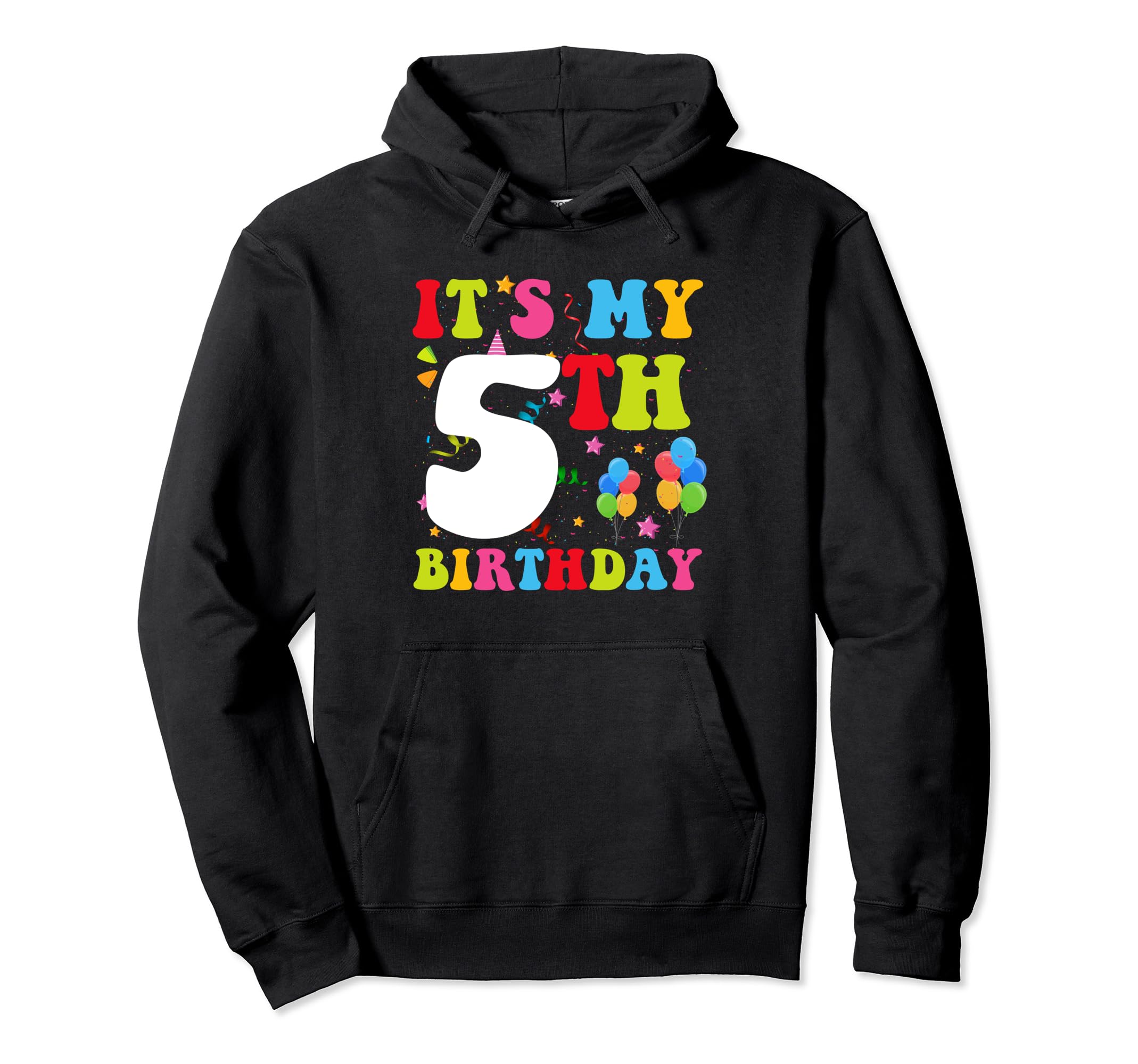 Groovy 5 Year Old Birthday Or Five Hoodie - Fun Novelty Design for Adults - T-Shirt, Sweatshirt, Hoodie