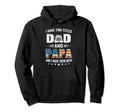 I Have Two Titles Dad Papa Us Flag Trucker Hoodie - Unique Graphic Unisex - T-Shirt, Sweatshirt, Hoodie