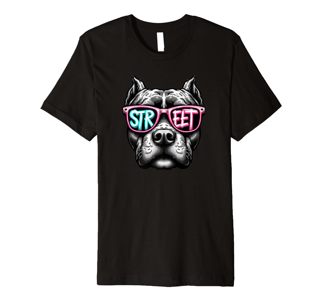 Hiphop Pitbull Mom Dad Street Hoodies Hoodie - Streetwear Style for Adults - T-Shirt, Sweatshirt, Hoodie