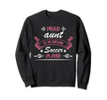 Proud Aunt Awesome Soccer Player Sweatshirt - Unique Graphic Men Women - T-Shirt, Sweatshirt, Hoodie