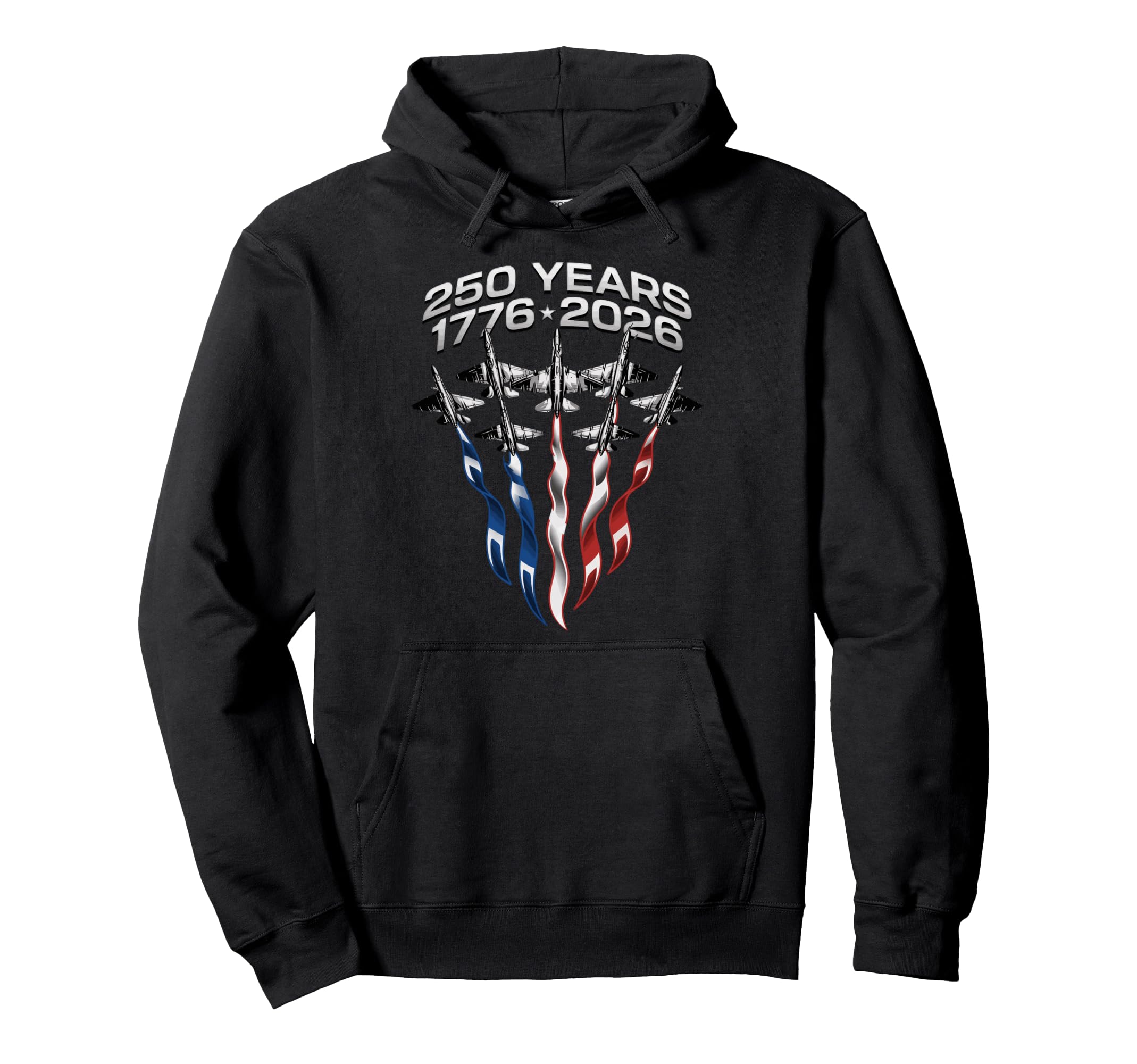 250 Anniversary Usa Patriotic Flag Hoodie - Casual Everyday Wear Unisex - T-Shirt, Sweatshirt, Hoodie