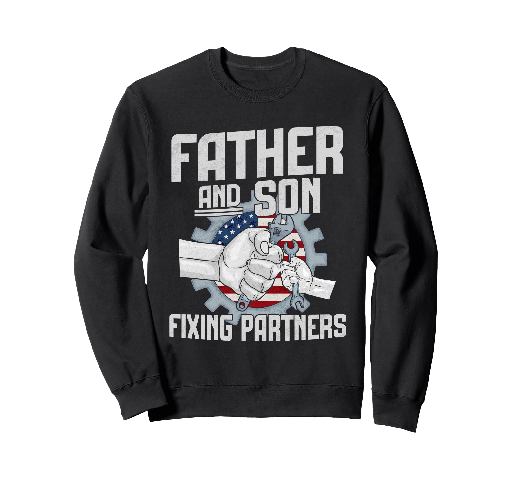 Father And Son Fixing Partners Sweatshirt - Minimalist Print Unisex - T-Shirt, Sweatshirt, Hoodie