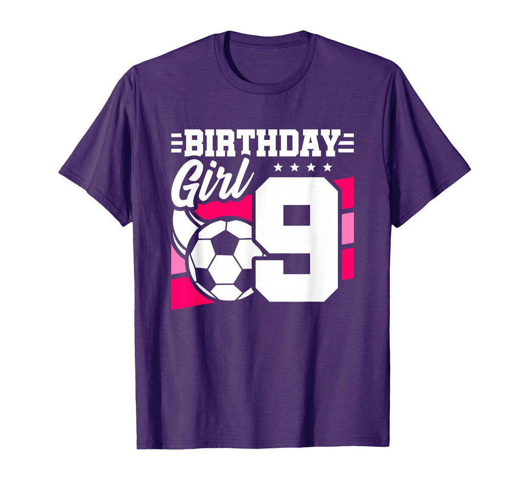 Soccer Birthday Party 9 Year Old 9Th T-Shirt - Trendy Graphic Men Women - T-Shirt, Sweatshirt, Hoodie