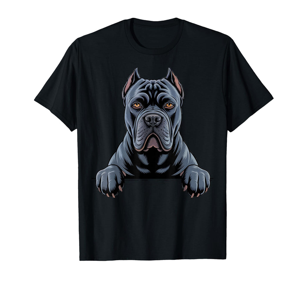 Cane Corso Funny Peeking Pocket T-Shirt - Fun Novelty Design for Adults - T-Shirt, Sweatshirt, Hoodie