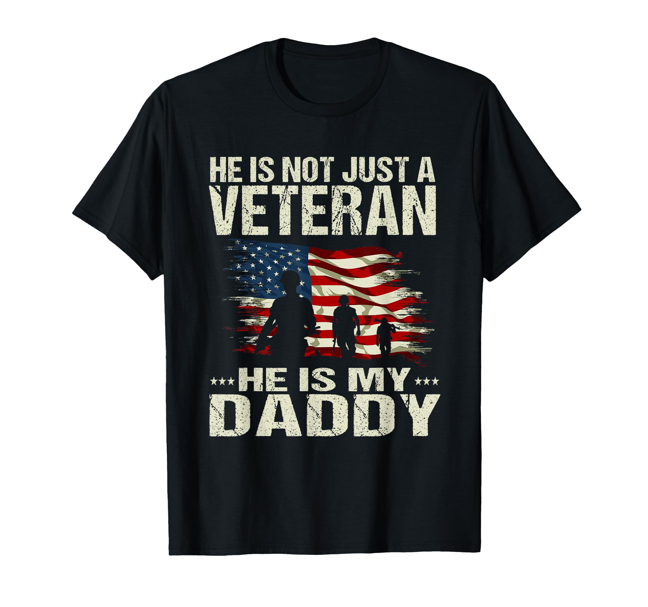 Veterans Son Daughter He Is Not Just T-Shirt - Custom Art Print for Adults - T-Shirt, Sweatshirt, Hoodie