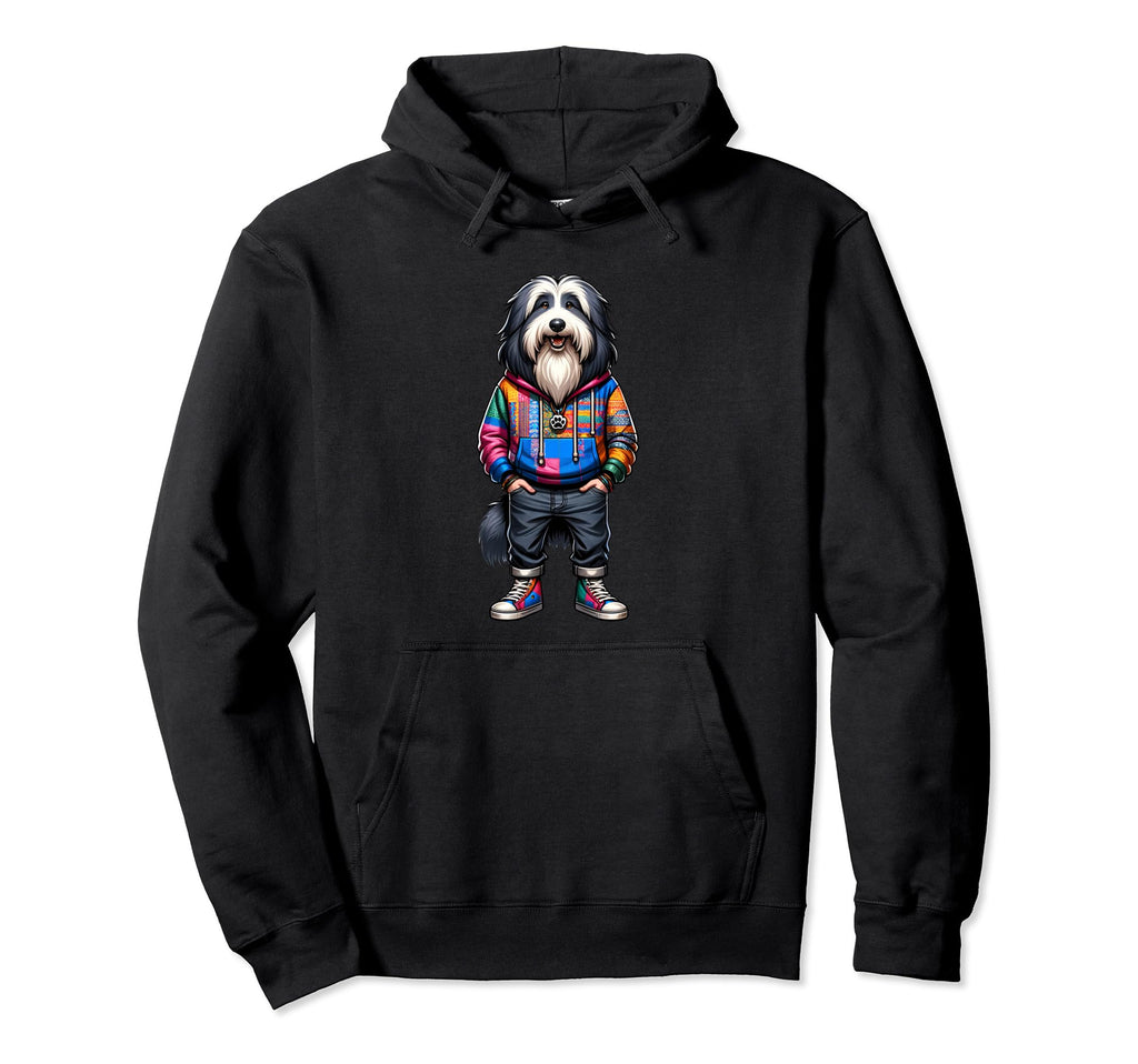 Bearded Collie Dog Jacket Outfit Dog Hoodie - Fun Novelty Design Men Women - T-Shirt, Sweatshirt, Hoodie