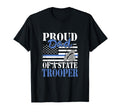 Proud Dad State Trooper Police Officer T-Shirt - Novelty Apparel Men Women - T-Shirt, Sweatshirt, Hoodie