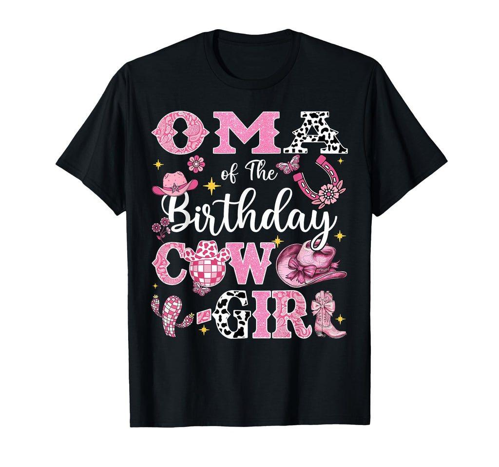 Oma Birthday Cow Rodeo Oma Bday Party T-Shirt - Custom Art Print for Adults - T-Shirt, Sweatshirt, Hoodie