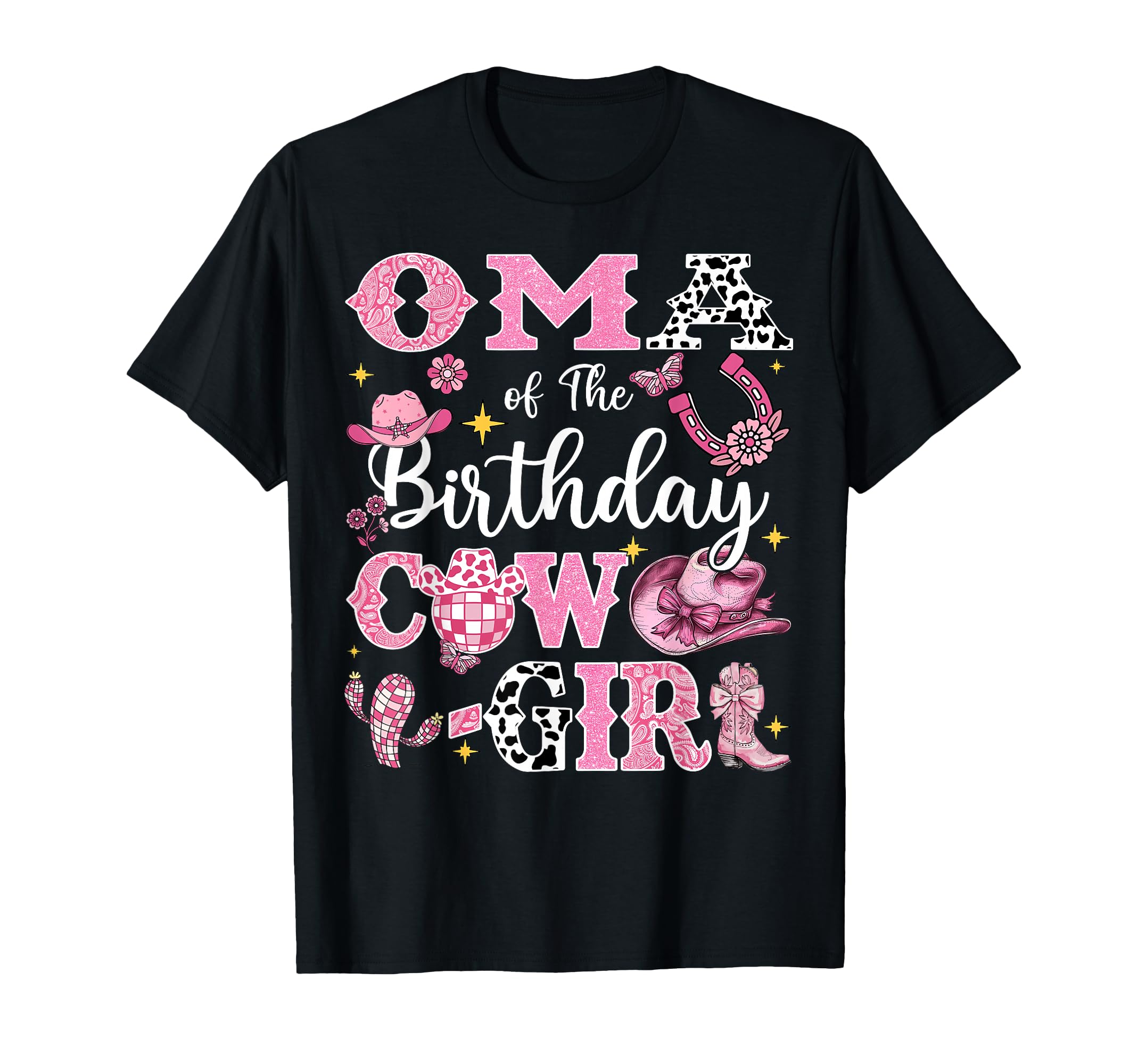 Oma Birthday Cow Rodeo Oma Bday Party T-Shirt - Custom Art Print for Adults - T-Shirt, Sweatshirt, Hoodie