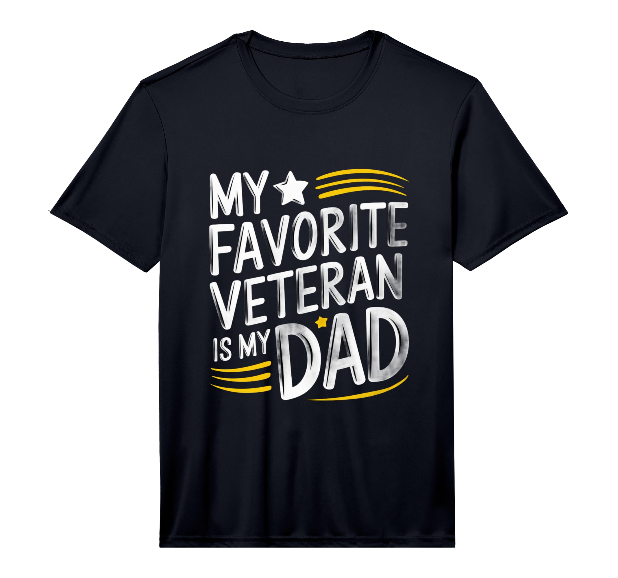 Mens My Favorite Veteran Is My Dad T-Shirt - Minimalist Print for Adults - T-Shirt, Sweatshirt, Hoodie