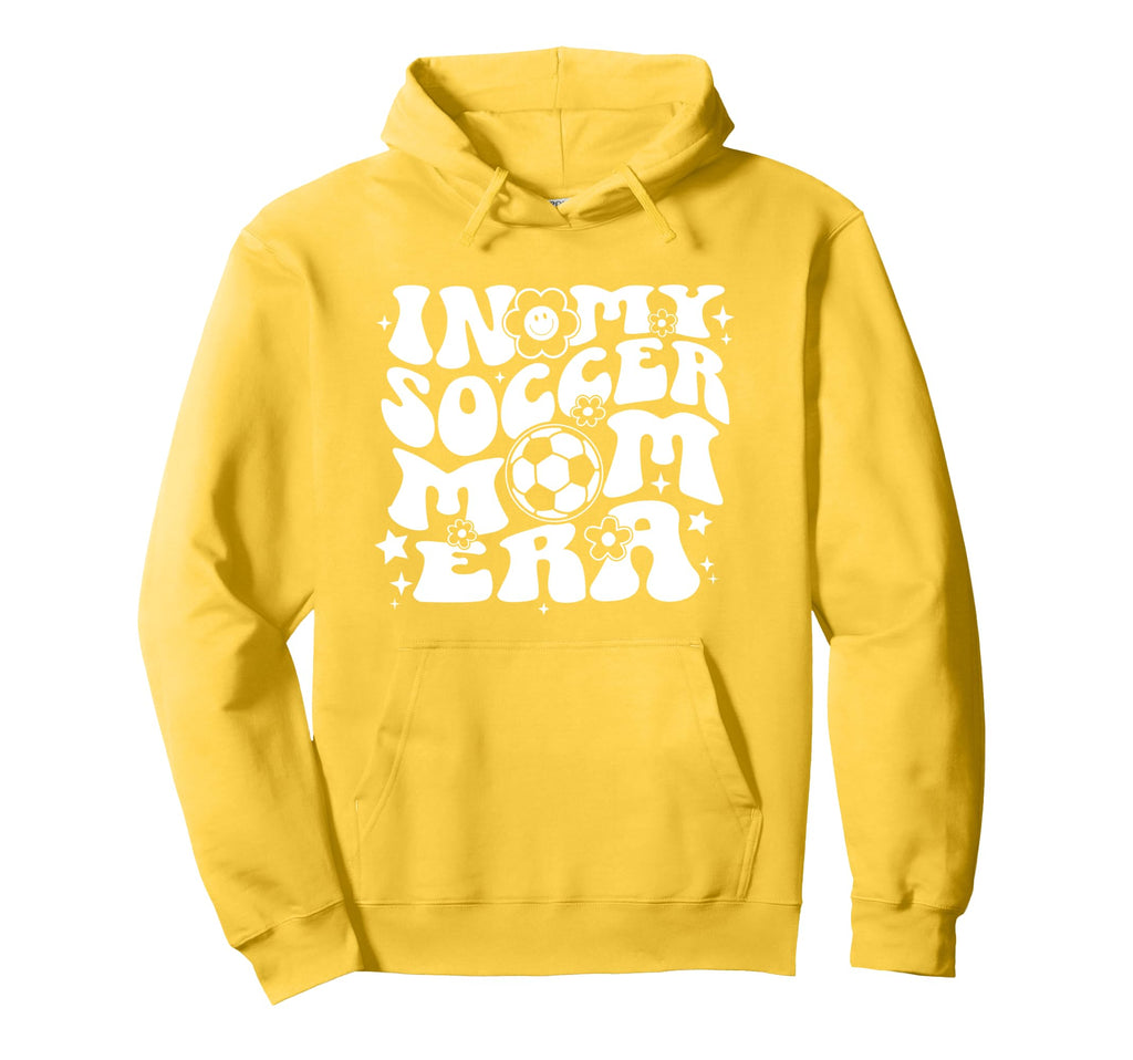 My Soccer Mom Era Groovy Soccer Mama Hoodie - Unique Graphic Unisex - T-Shirt, Sweatshirt, Hoodie
