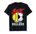 Busy Raising Ballers Softball T-Shirt - Casual Everyday Wear Men Women - T-Shirt, Sweatshirt, Hoodie