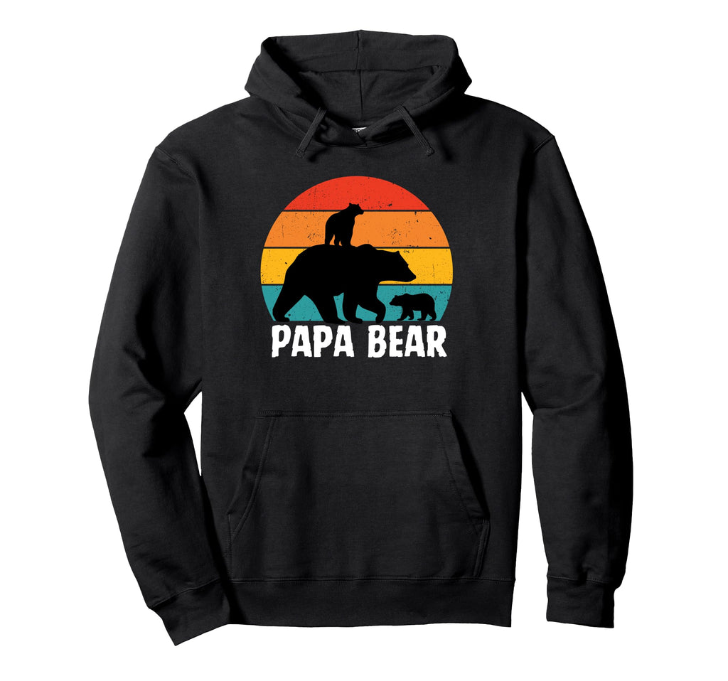 Papa Bear Face Sunglasses Papa Bear Hoodie - Aesthetic Graphic Men Women - T-Shirt, Sweatshirt, Hoodie