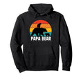 Papa Bear Face Sunglasses Papa Bear Hoodie - Aesthetic Graphic Men Women - T-Shirt, Sweatshirt, Hoodie