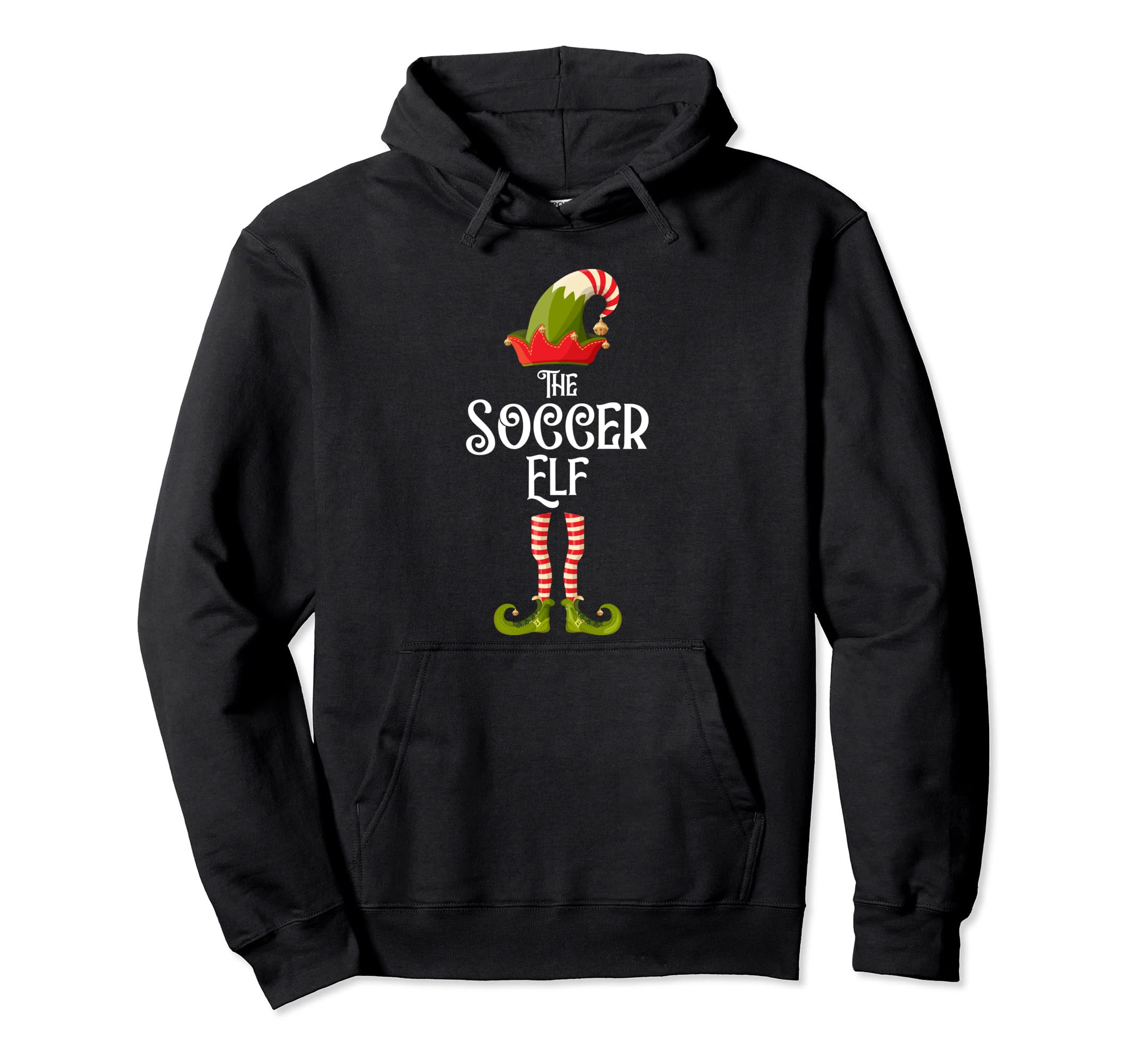 Soccer Elf Matching Family Group Hoodie - Streetwear Style for Adults - T-Shirt, Sweatshirt, Hoodie