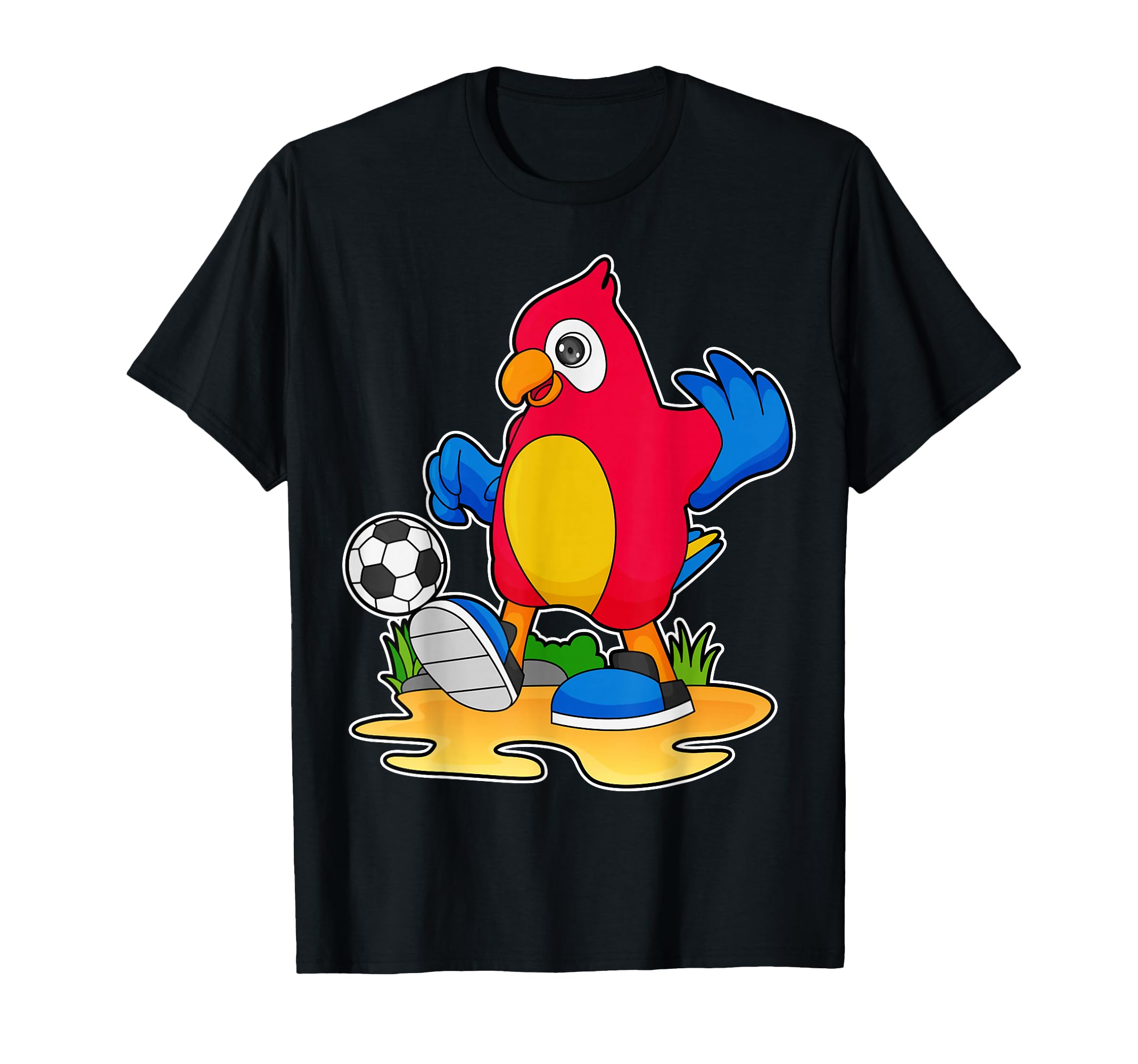 Parrot Soccer Player Soccer Sports T-Shirt - Minimalist Print for Adults - T-Shirt, Sweatshirt, Hoodie