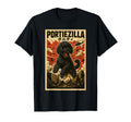 Portiezilla Parody Japanese Art T-Shirt - Fun Novelty Design for Adults - T-Shirt, Sweatshirt, Hoodie
