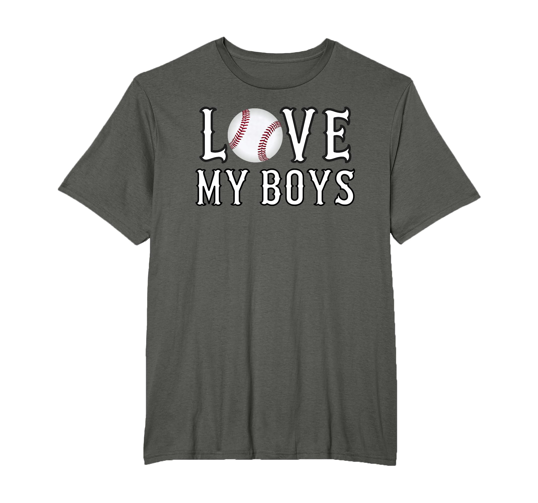 Baseball Mom I Love My Baseball Moms T-Shirt - Trendy Graphic for Adults - T-Shirt, Sweatshirt, Hoodie