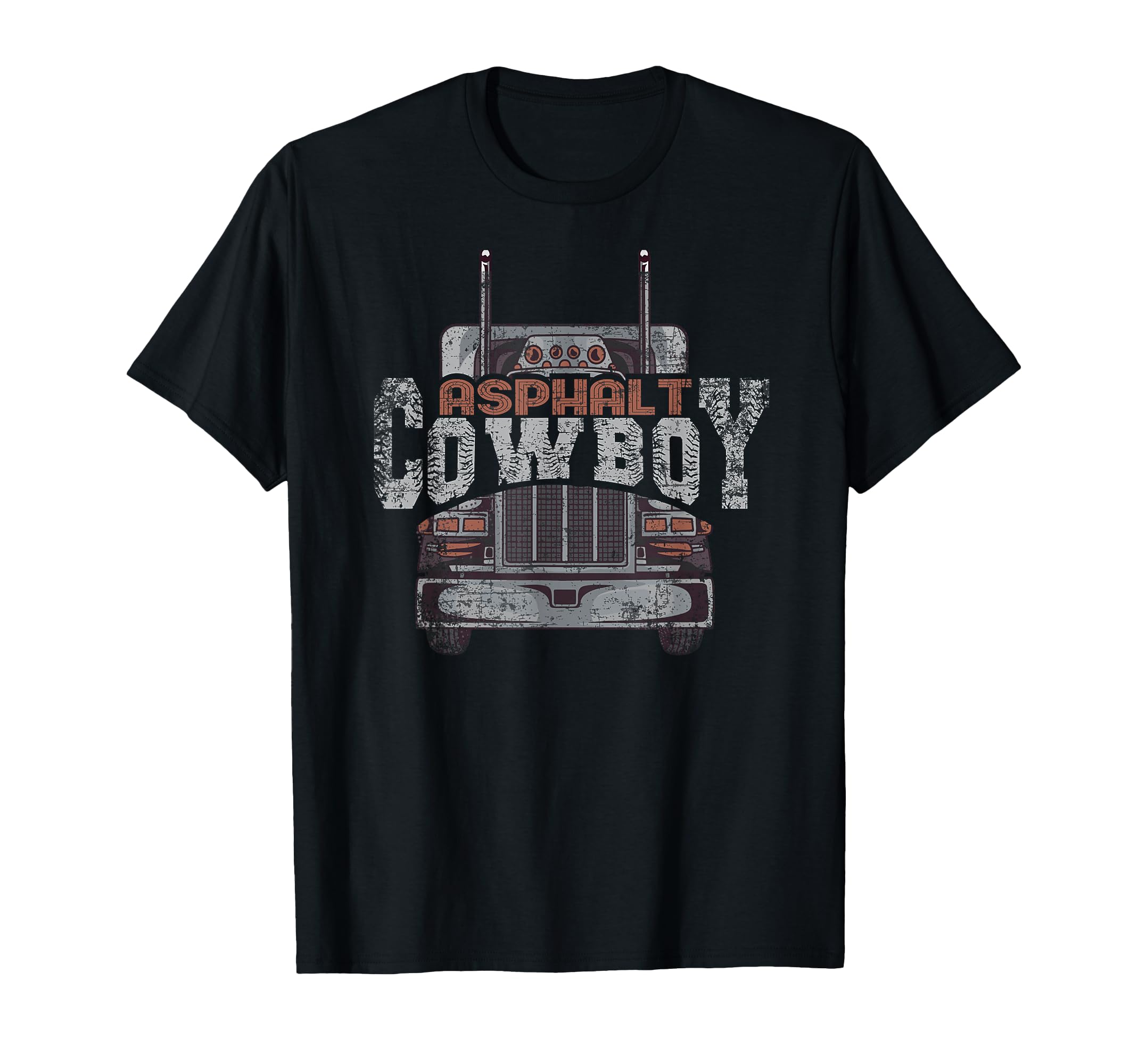 Asphalt Cowboy Truck Driver Trucker T-Shirt - Custom Art Print for Adults - T-Shirt, Sweatshirt, Hoodie