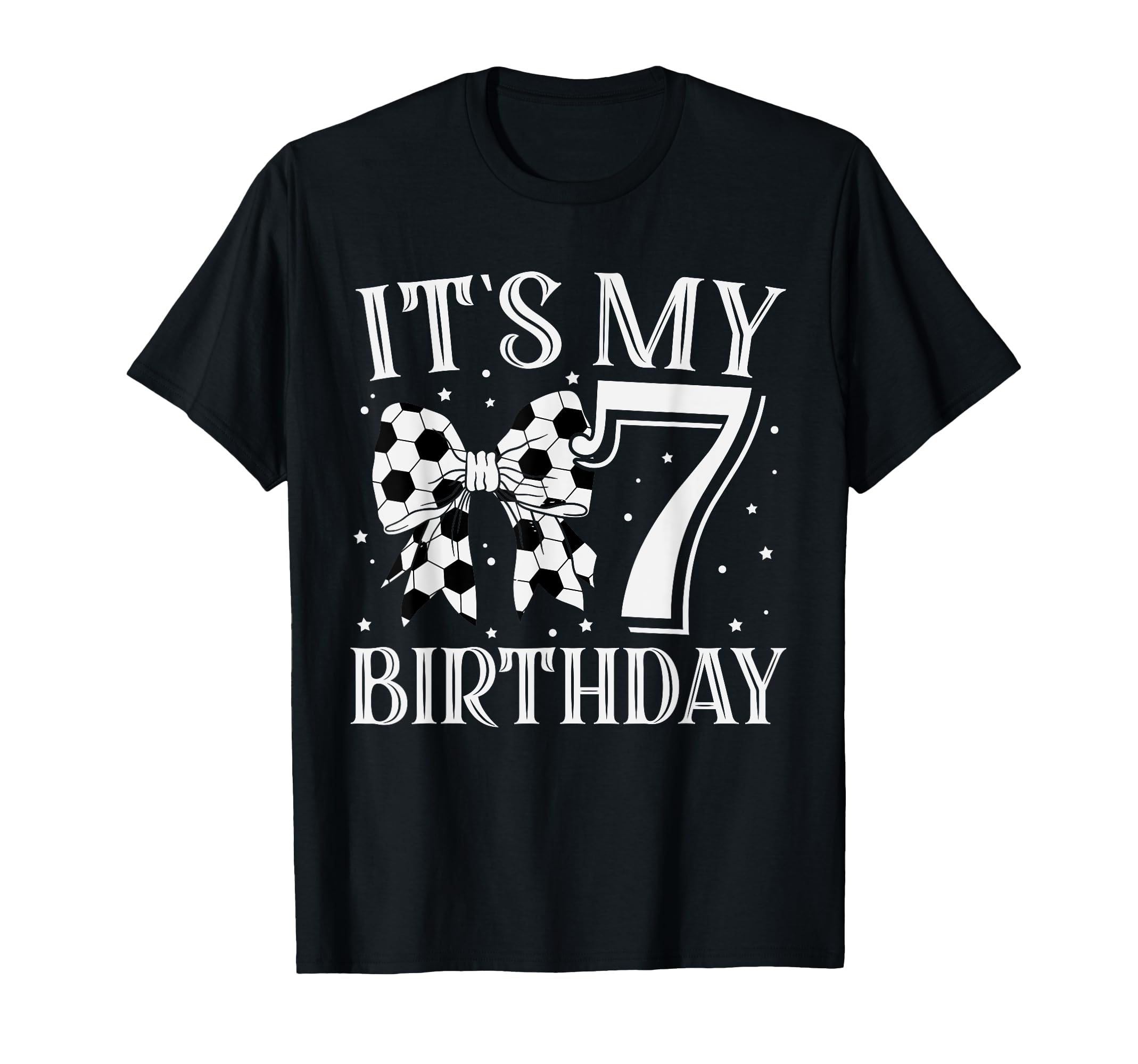 Its My Seven 7Th Birthday Soccer Bday T-Shirt - Unique Graphic Unisex - T-Shirt, Sweatshirt, Hoodie
