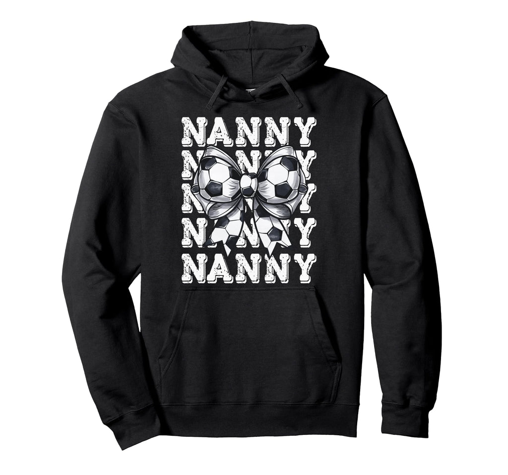 Coquette Soccer Nanny Matching Family Hoodie - Minimalist Print for Adults - T-Shirt, Sweatshirt, Hoodie
