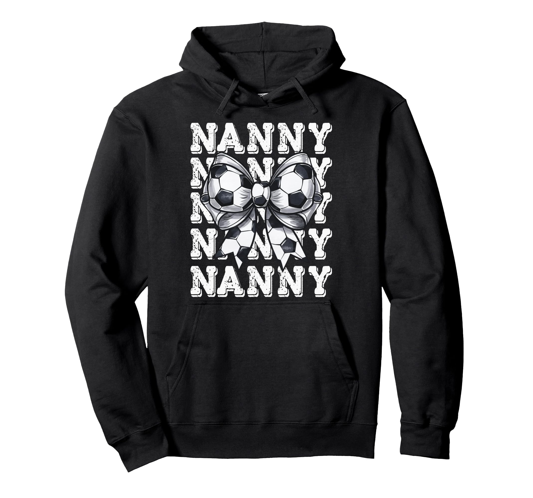 Coquette Soccer Nanny Matching Family Hoodie - Minimalist Print for Adults - T-Shirt, Sweatshirt, Hoodie