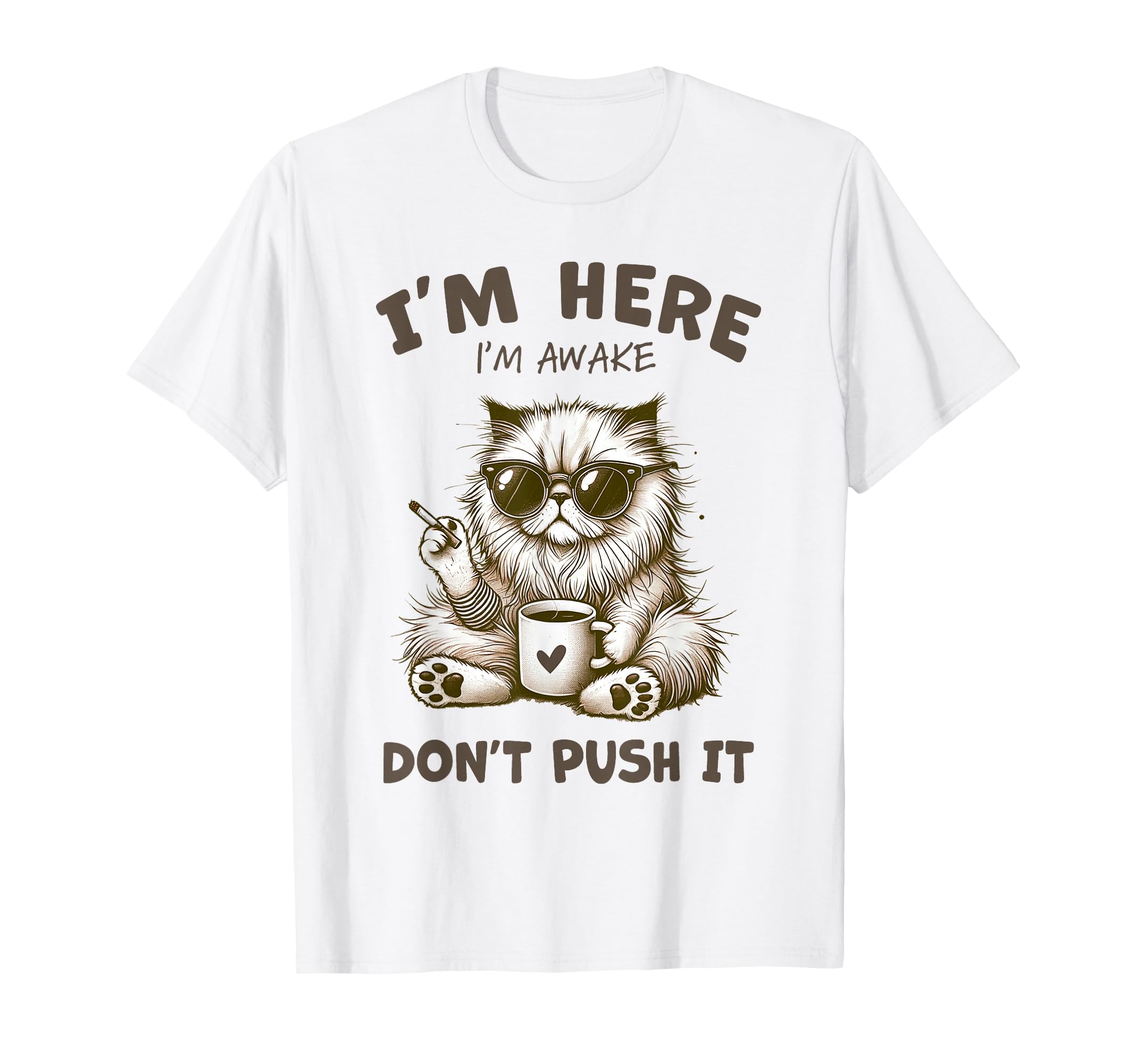 Funny Cat Lover Kitten Sassy Cat T-Shirt - Graphic Print for Adults - T-Shirt, Sweatshirt, Hoodie