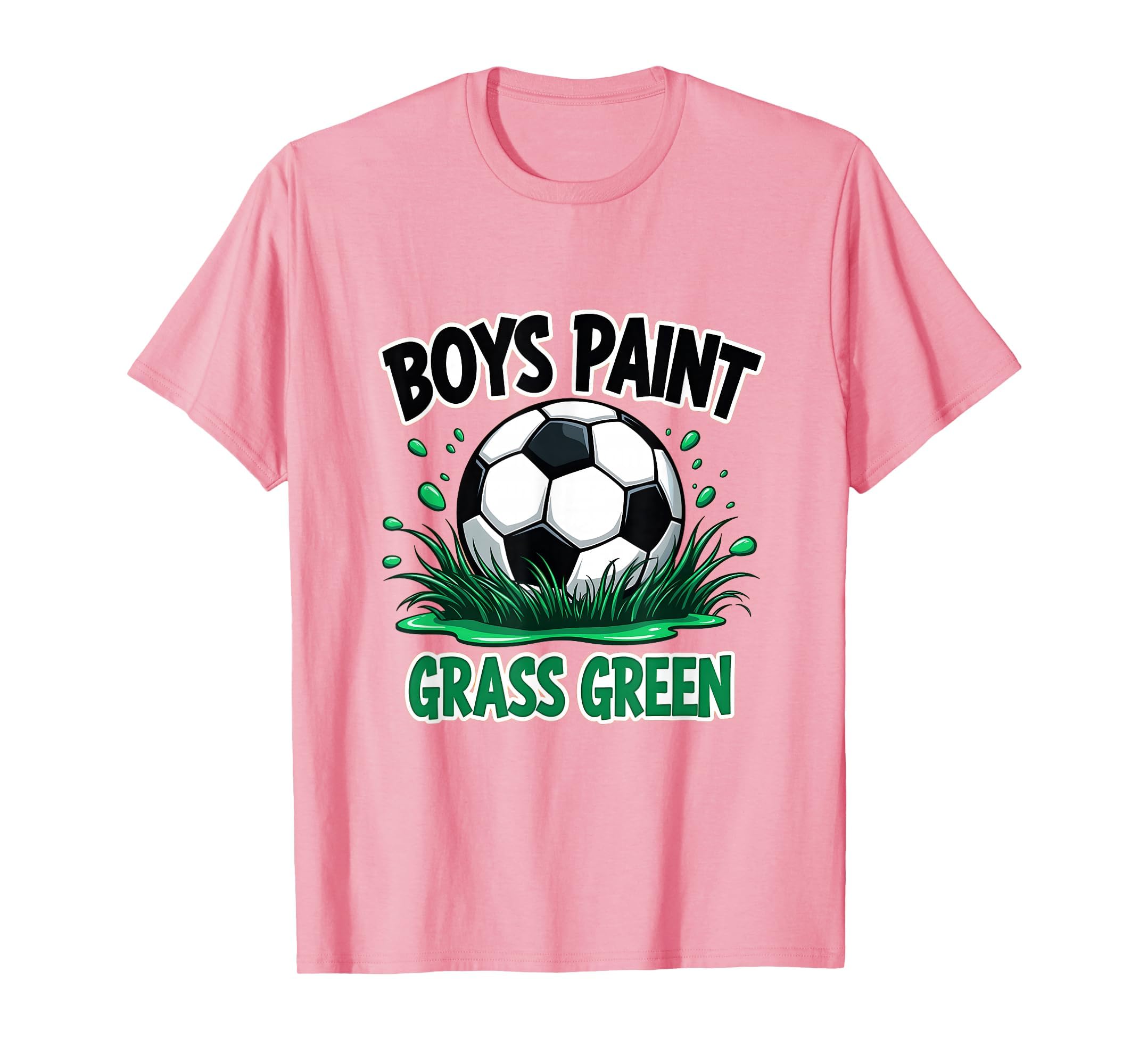 Paint Grass Green Soccer T-Shirt - Unique Graphic for Adults - T-Shirt, Sweatshirt, Hoodie