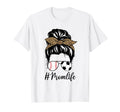 Soccer And Baseball Mom Messy Bun T-Shirt - Aesthetic Graphic for Adults - T-Shirt, Sweatshirt, Hoodie