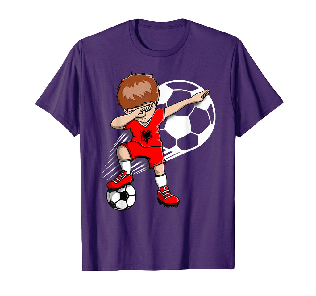 Dabbing Soccer Albania Jersey Albanian T-Shirt - Unique Graphic Men Women - T-Shirt, Sweatshirt, Hoodie