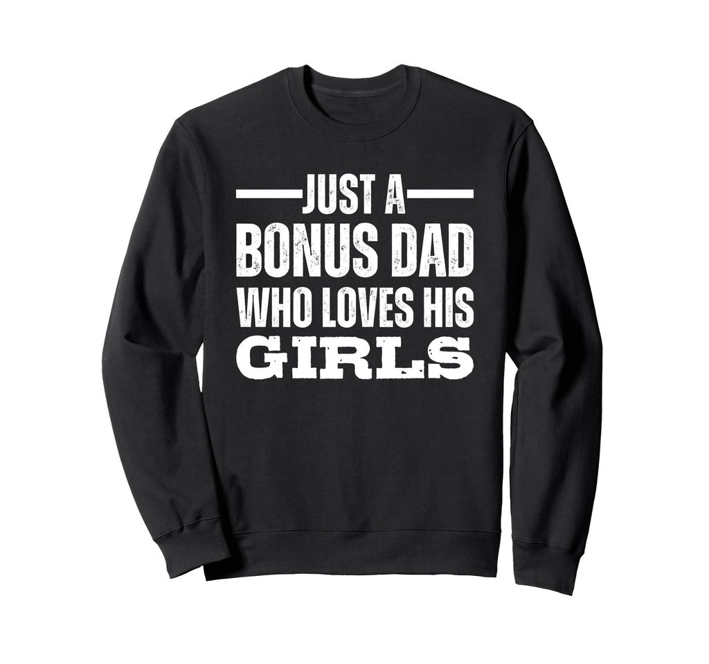 Bonus Dad Loves His T Shirts T-Shirt - Minimalist Print for Adults - T-Shirt, Sweatshirt, Hoodie