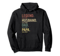 Legend Husband Dad Papa Since Hoodie - Novelty Apparel Unisex - T-Shirt, Sweatshirt, Hoodie