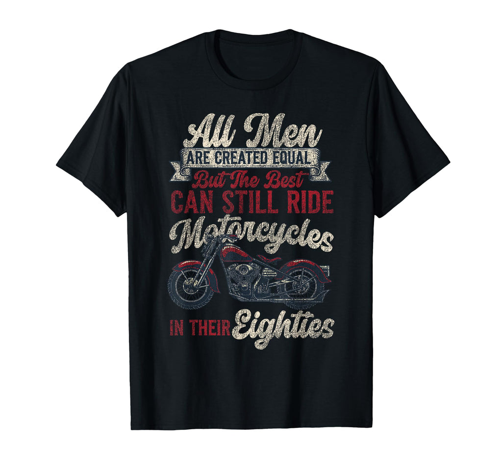 Motorcycle Biker Grandpa 80Th Birthday T-Shirt - Novelty Apparel Men Women - T-Shirt, Sweatshirt, Hoodie