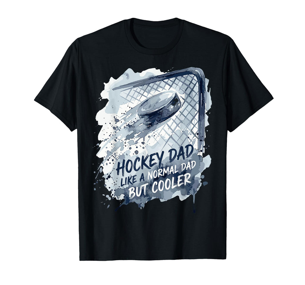 Watercolor Hockey Dad Cooler Ice T-Shirt - Minimalist Print for Adults - T-Shirt, Sweatshirt, Hoodie