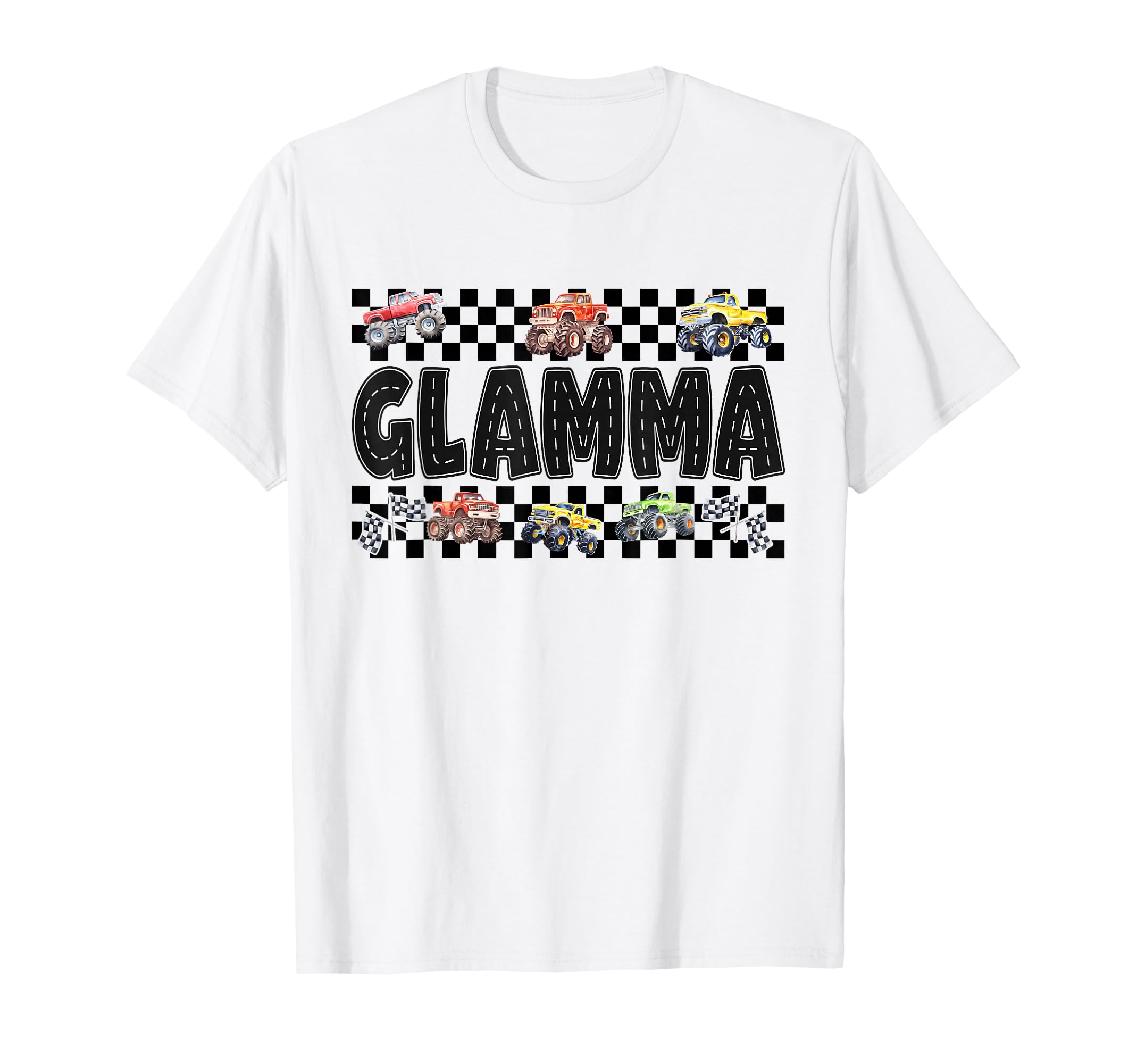 Glamma Monster Truck Family Crew T-Shirt - Casual Everyday Wear Unisex - T-Shirt, Sweatshirt, Hoodie