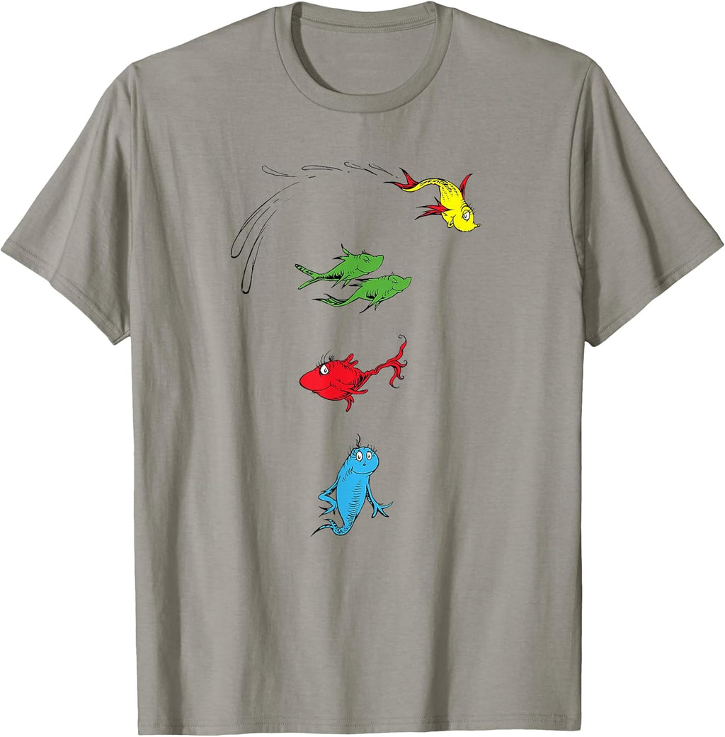 One Fish Two Red Blue - Adult & Kids T-Shirts, Sweatshirts & Hoodies apparel design preview 1
