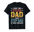 Bonus Dad Step Parent Family Stepfather T-Shirt - Minimalist Print Unisex - T-Shirt, Sweatshirt, Hoodie
